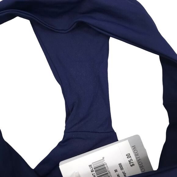 L*Space Bikini Bottom Midnight Blue Swim Fold Over Hipster - Picture 3 of 4